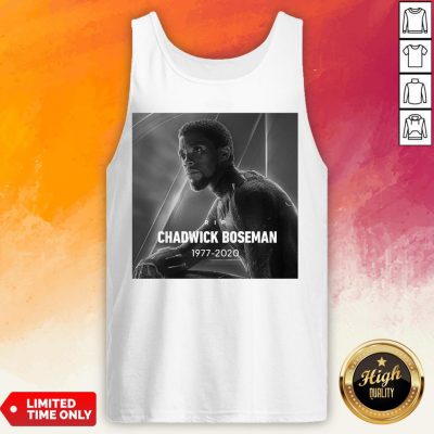Rip Chadwick Boseman Black Panther 1977 2020 Thank You For The Memories Signature Tank Top
