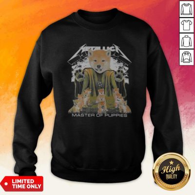 Shiba Inu Metallica Master Of Puppies Sweatshirt