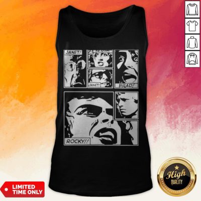 The Rocky Horror Picture Show Janet Dr. Scott Brad Rocky Tank Top
