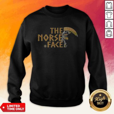 Vikings And Raven The Norse Face Logo Sweatshirt