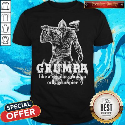 Vikings Grumpa Like A Regular Grandpa Only Grumpier Shirt