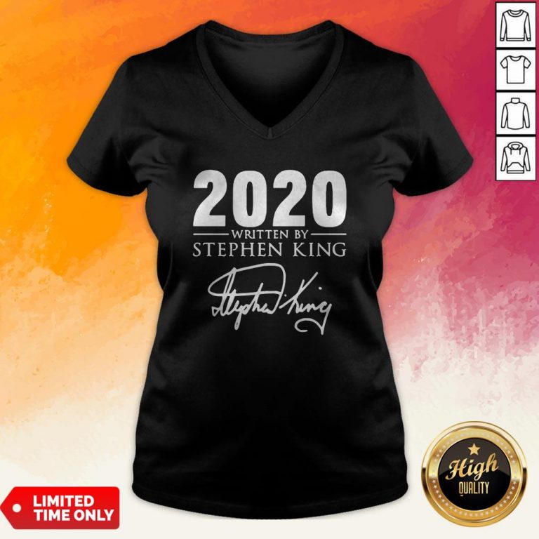 2020 Written By Stephen King Signature V-neck