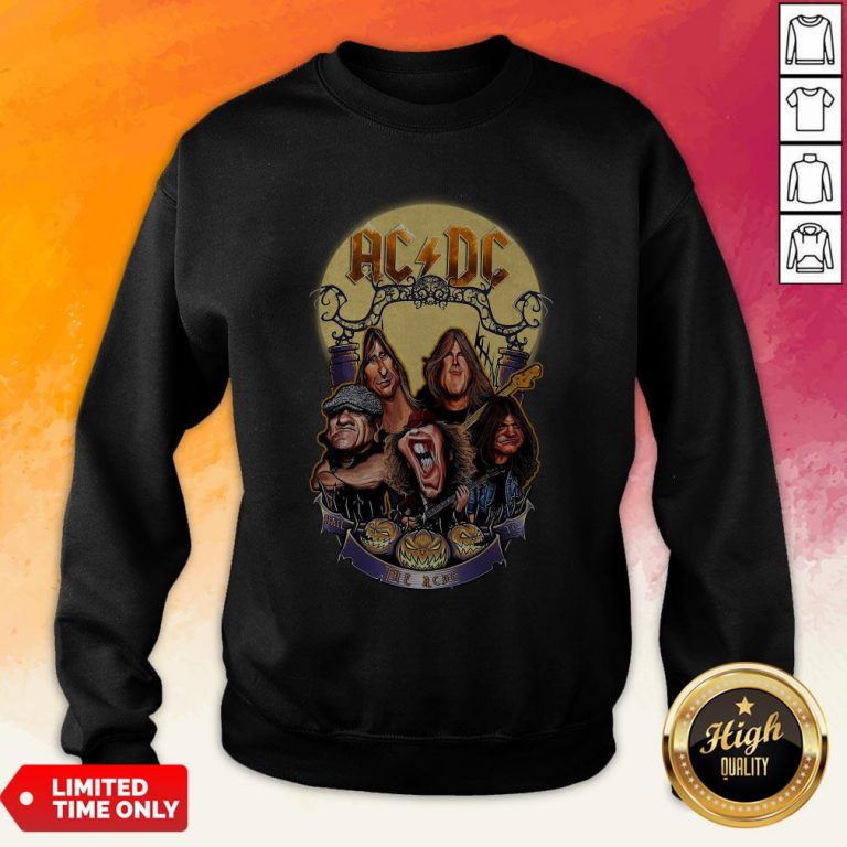Ac Dc Heavy Metal Music Band Band Hail The Ac Dc To Halloween Sweatshirt