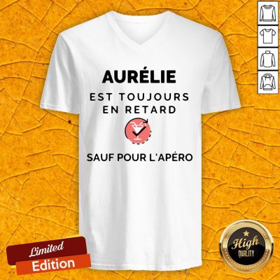 Aurelie Est Toujours En Retard Saul Pour Lapero V-neck