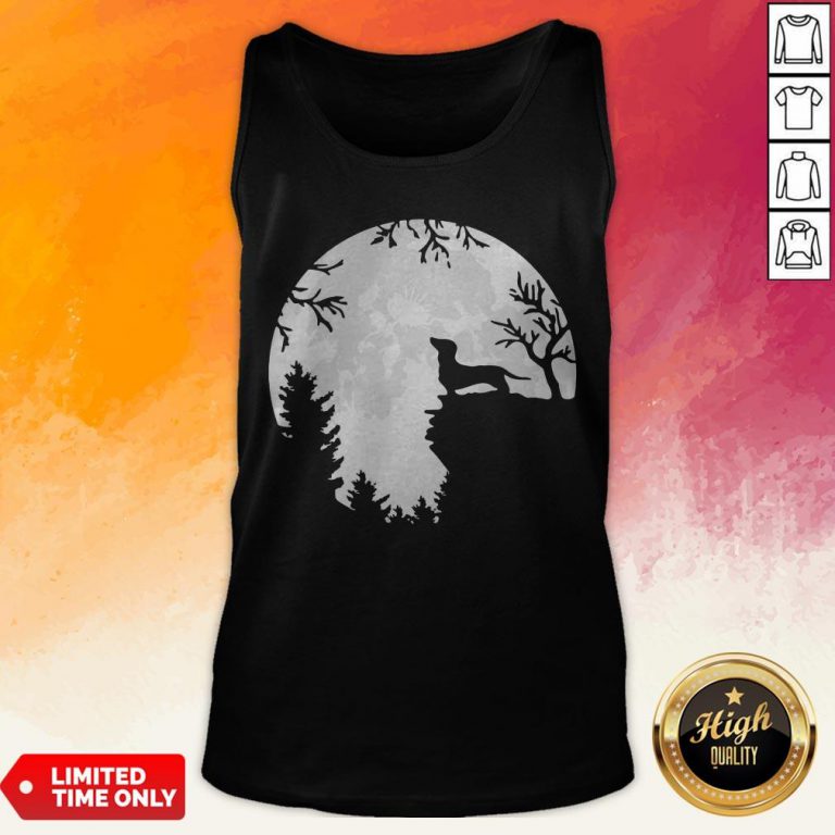 Awesome Dachshund Moon Light Tank Top