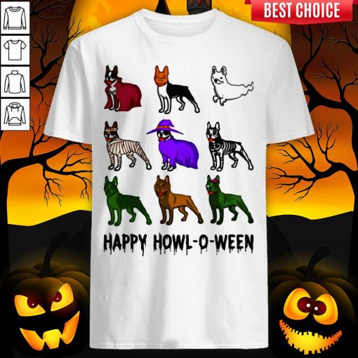 Bostie Happy Howl O Ween Halloween Shirt