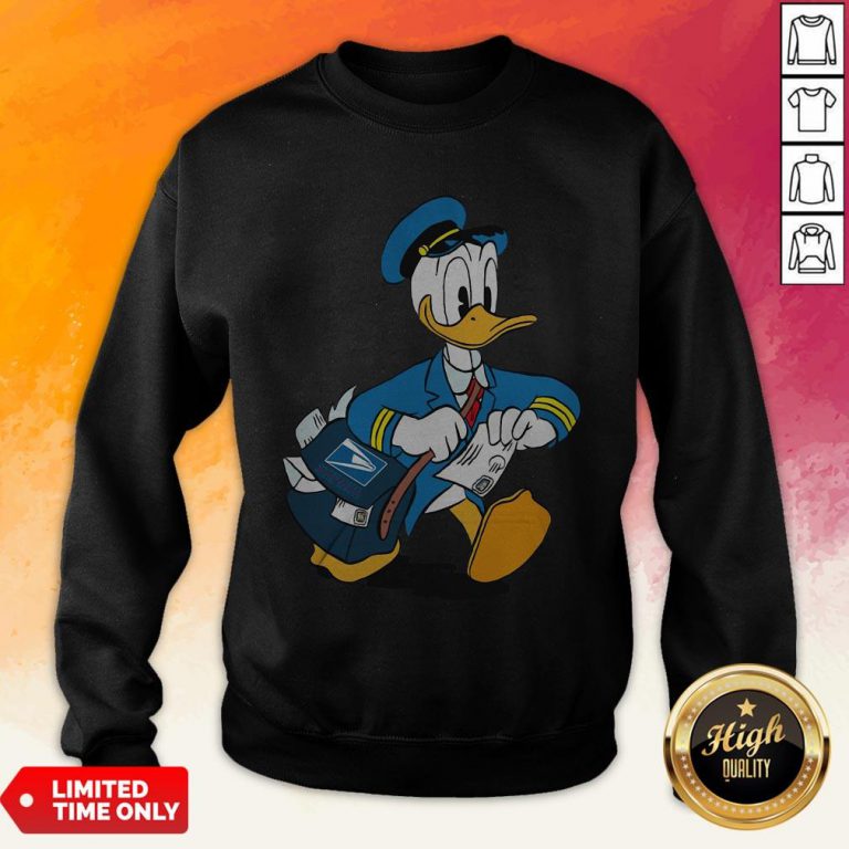 Donald Duck Mail Carrier Drawing Cartoon Sweatshirt
