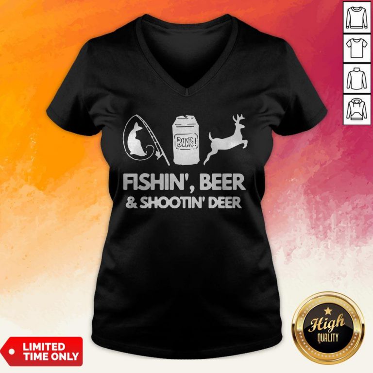 Fishin Beer And Shootin Deer 2020 V-neck