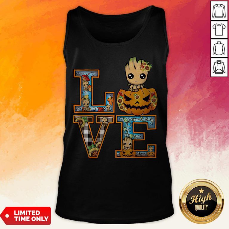 Good Groot Pumpkin Love Halloween Tank Top