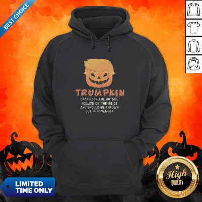 Halloween Trumpkin Orange On The Outside Hollow On The Inside And Should Be Thrown Out In November Hoodie