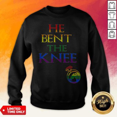 He Bent The Knee Gay And Lesbian Lgbt Wedding Bachelor Party Sweatshirt
