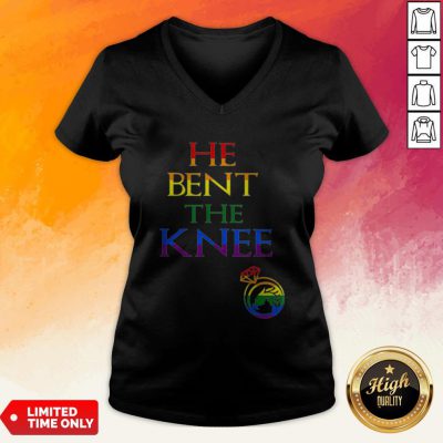 He Bent The Knee Gay And Lesbian Lgbt Wedding Bachelor Party V-neck