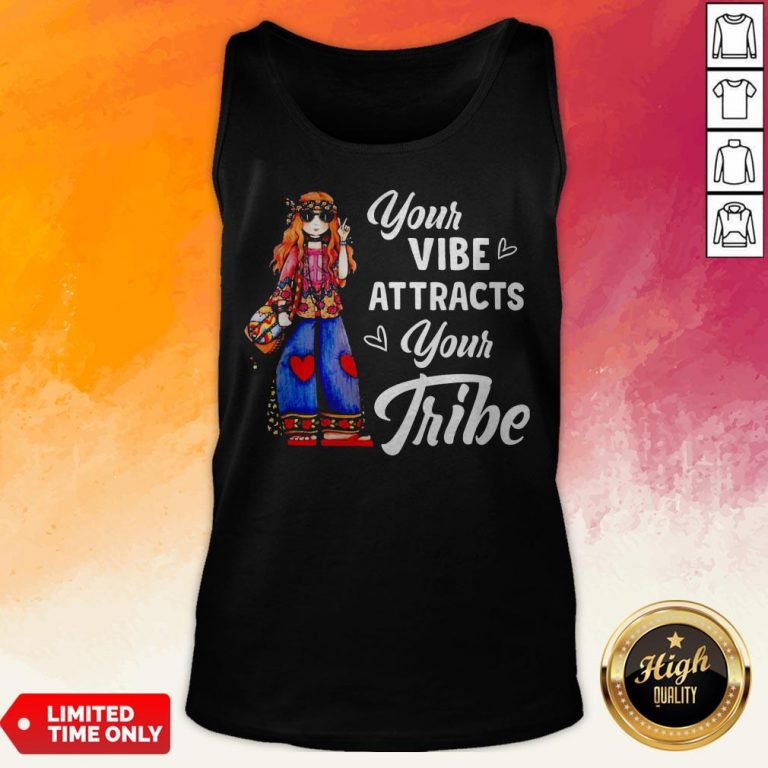 Hippie Girl Your Vibe Attracts Your Tribe Tank Top
