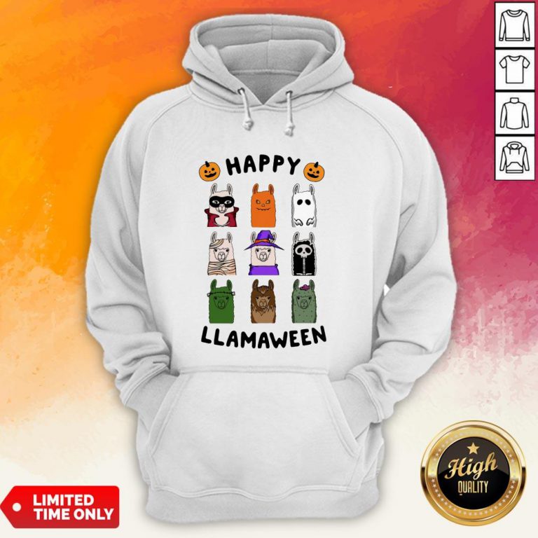 Nice Happy Llamaween Camel Halloween Hoodie