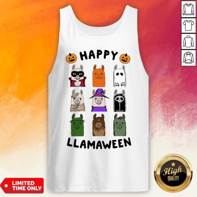 Nice Happy Llamaween Camel Halloween Tank Top