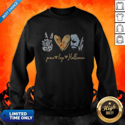 Peace Love Halloween Michael Myers Sweatshirt