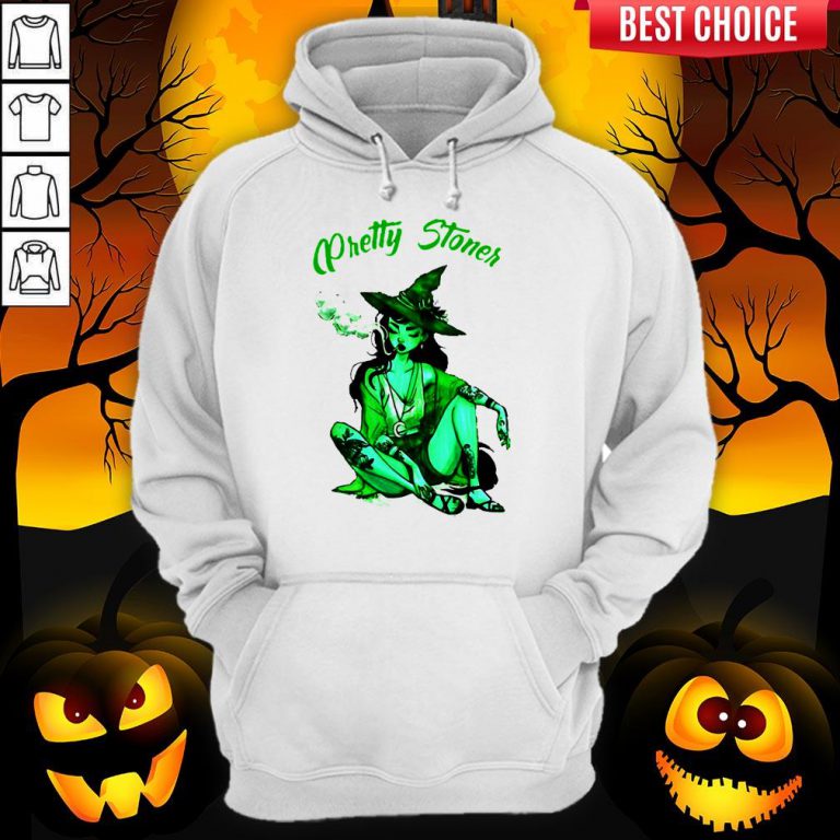 Pretty Stoner Witch Weed Halloween Hoodie