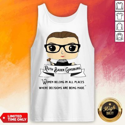 Ruth Bader Ginsburg Be Independent Feminist Tank Top