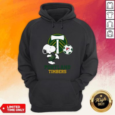 Snoopy Playing Soccer Portland Timbers Hoodie