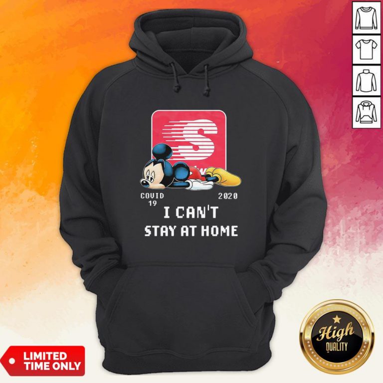 Speedway Mickey Mouse Covid 19 2020 I Can’T Stay At Home Hoodie