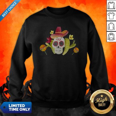 Sugar Skull Day Of The Dead In Mexican Sweatshirt