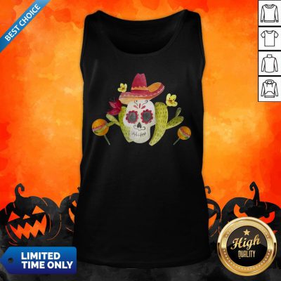 Sugar Skull Day Of The Dead In Mexican Tank Top