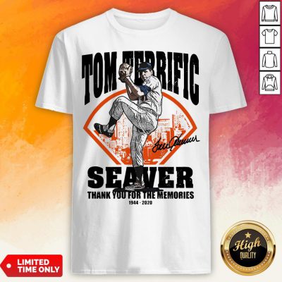 Tom Terrific Seaver Thank You For The Memories 1944-2020 Signature Shirt