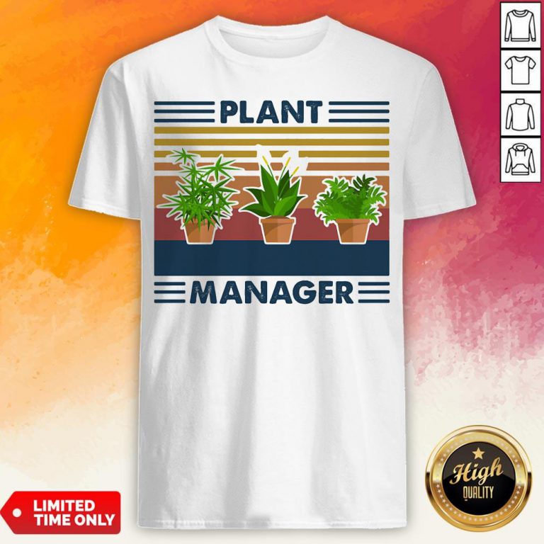 Top Plant Manager Vintage Retro Shirt