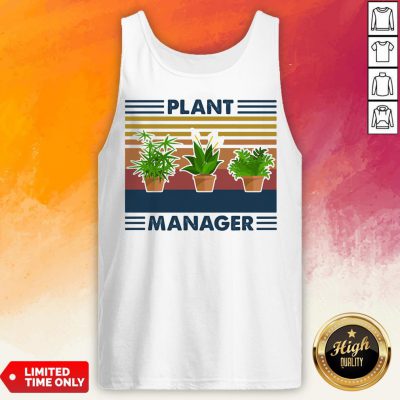 Top Plant Manager Vintage Retro Tank Top