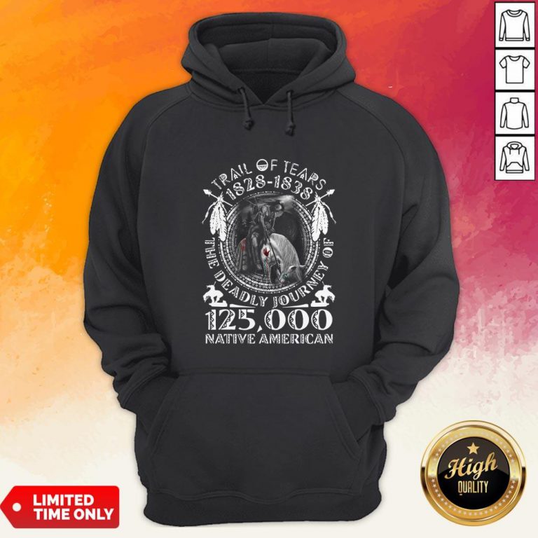 Trail Of Tears 1828-1838 The Deadly Journey Of 125000 Native American Hoodie
