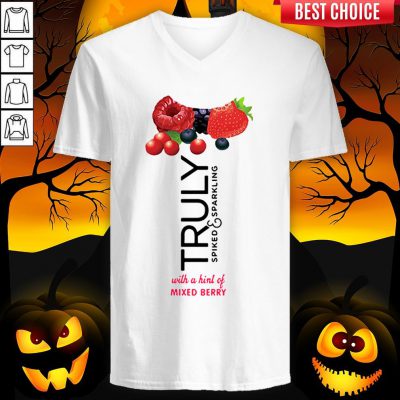Truly Hard Seltzer Mixed Berry Halloween Costume V-neck