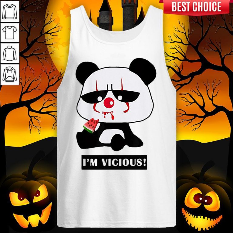 Vicious Baby Panda The Cutest Halloween Tank Top