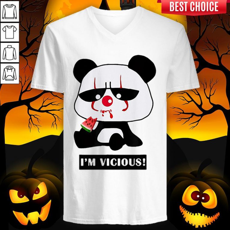 Vicious Baby Panda The Cutest Halloween V-neck