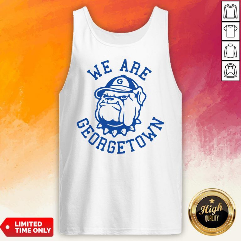 We Are Georgetown Hot White Tank Top
