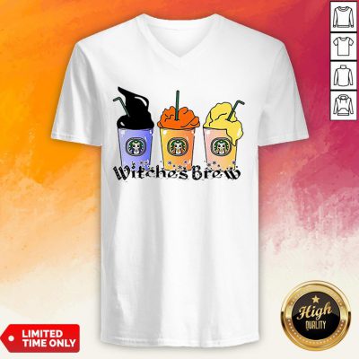 Witches Brew Hocus Pocus Coffee Halloween V-neck