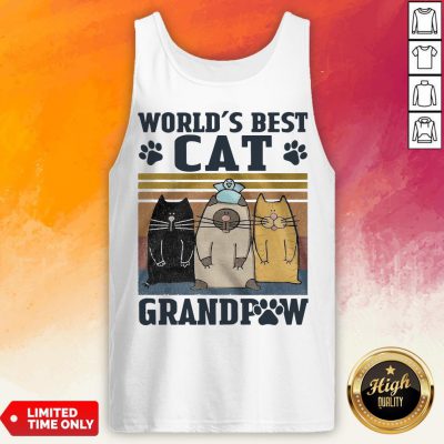 Worlds Best Cat Grandpaw Vintage Tank Top