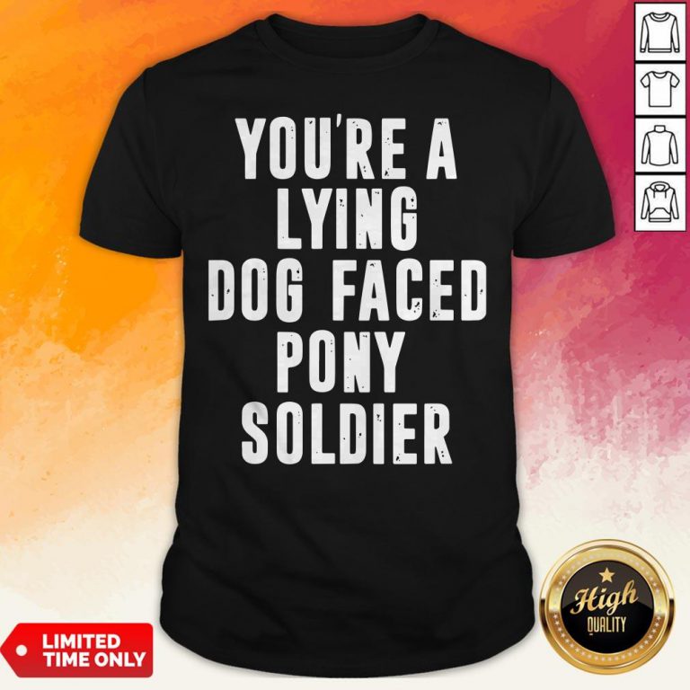 You're A Lying Dog Faced Pony Soldier Funny Biden Quote Hot T-Shirt