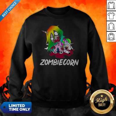 Zombiecorn Creepy Zombie Unicorn Halloween Sweatshirt