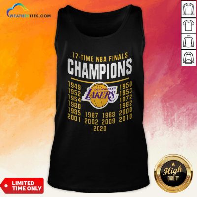17 Time NBA Finals Champions Los Angeles Lakers Tank Top