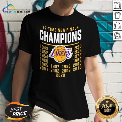 17 Time NBA Finals Champions Los Angeles Lakers V-neck