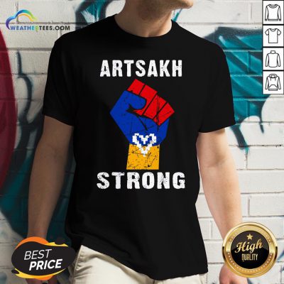 Artsakh Strong Artsakh Is Armenia – Armenian Flag Vintage V-neck
