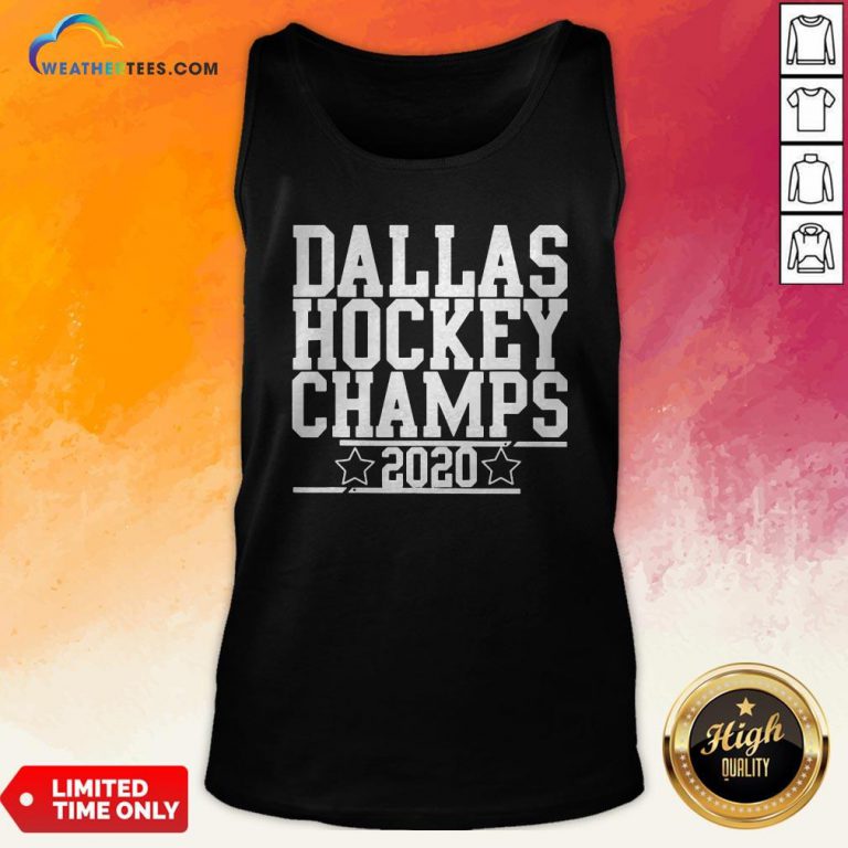 Dallas Champs 2020, Hockey Sticks And Stars, Dallas Champion Tank Top