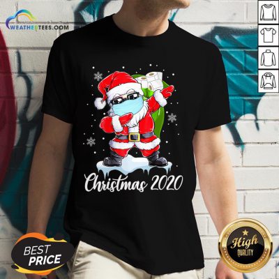 Do Santa Dabbing Christmas 2020 V-neck - Design By Weathertees.com