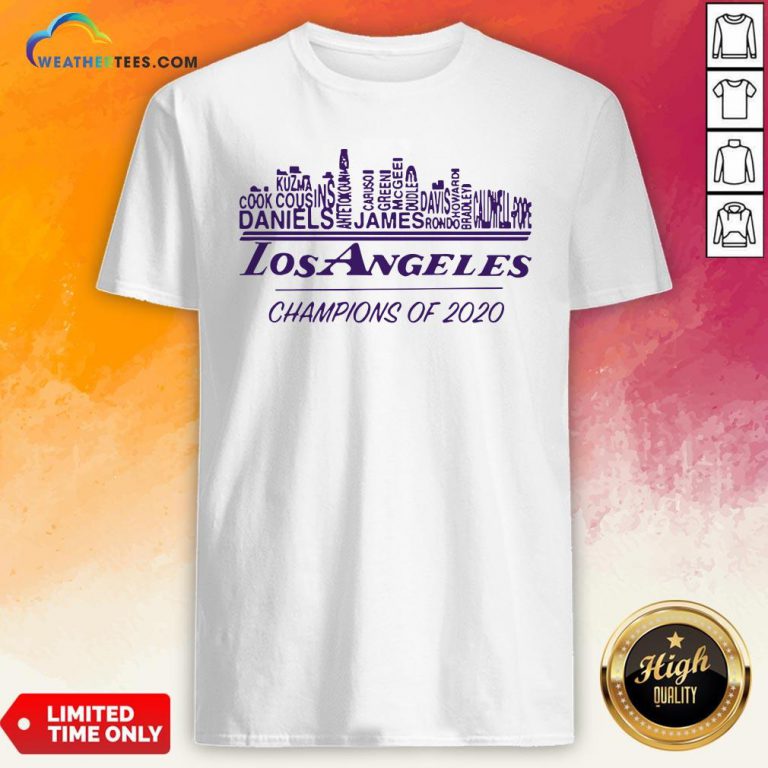 Finals Los Angeles Champions Of 2020 Nba Western Conference Shirt