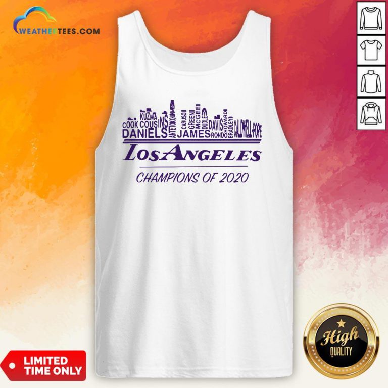 Finals Los Angeles Champions Of 2020 Nba Western Conference Tank Top