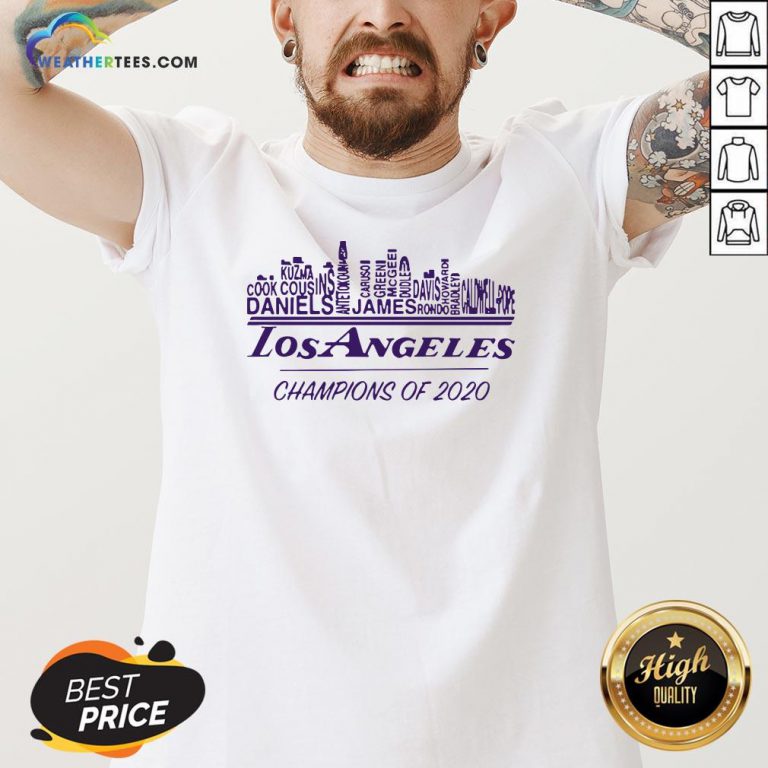 Finals Los Angeles Champions Of 2020 Nba Western Conference V-neck