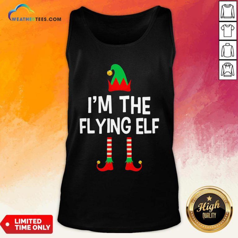 Gumer I’m The Flying Elf Christmas Tank Top - Design By Weathertees.com