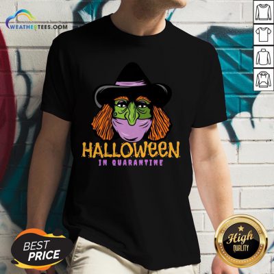 Happy Halloween In Quarantine V-neck - Design By Weathertees.com