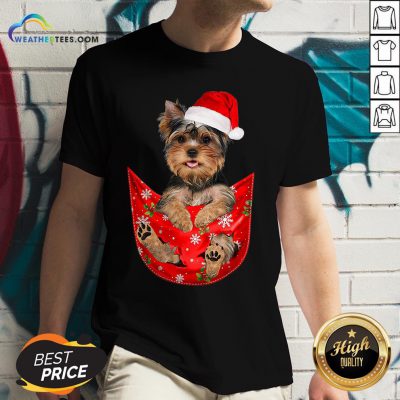 Kill Santa Yorkshire Terrier Merry Christmas V-neck - Design By Weathertees.com
