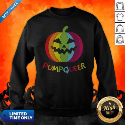 LGBT Rainbow Pumpqueer Smile Halloween Sweatshirt